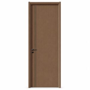 Interior wooden door (simulated wood grain, No. 5)